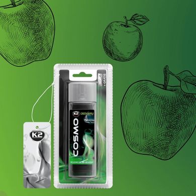 Air Freshener With Atomizer, Green Apple K2 COSMO GREEN APPLE 50 ML