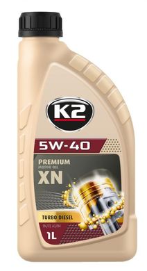 Моторное масло K2 синтетическое TEXAR 5W-40 XN-TD 1L