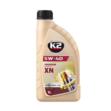 Синтетическое моторное масло K2 5W40 SN/CF XN 1L