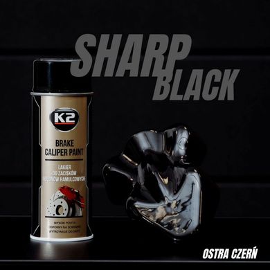 Caliper Spray Black K2 BRAKE CALIPER PAINT 400 ML BLACK
