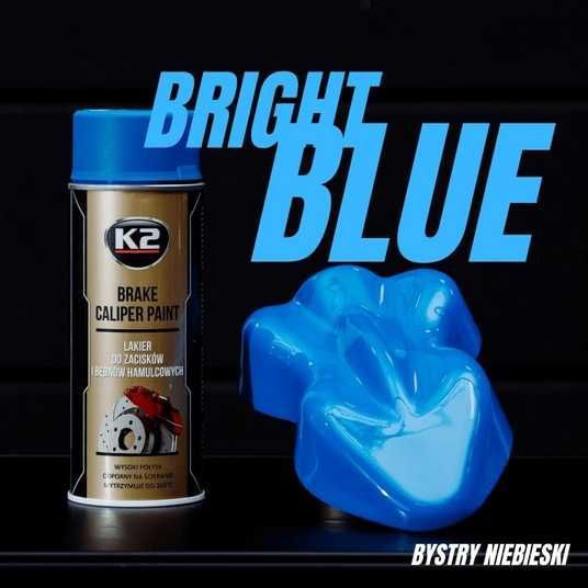 Pintura En Aerosol Para Pinzas De Freno K2 – Color Azul L346NI, 400ml, Resistente Al Calor Y Brillante