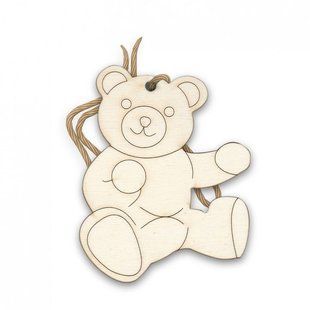 Percha De Los Ambientadores De Aire De Madera K2 WOODY BEAR LEMON
