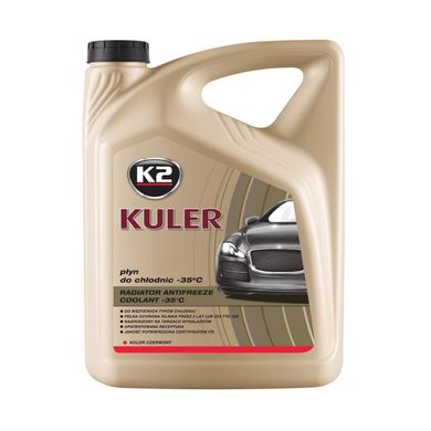 Охлаждающая Жидкость Для Систем Охлаждения Двигателей Автомобиля K2 KULER -35°C RED 5 L