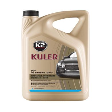 Охлаждающая Жидкость Для Систем Охлаждения Двигателей Автомобиля K2 KULER -35°C BLUE 5 L