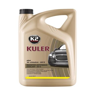 Охлаждающая Жидкость Для Систем Охлаждения Двигателей Автомобиля K2 KULER -35°C YELLOW 5 L