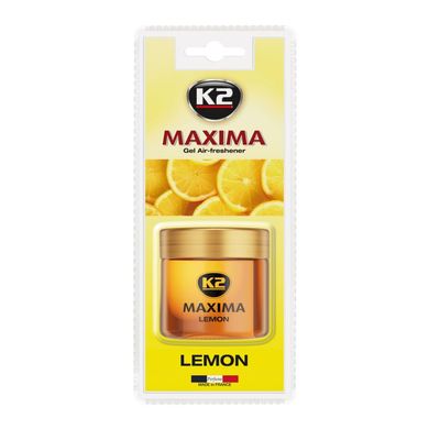 Ambientador De Gel, Limón K2 MAXIMA LEMON 50 ML