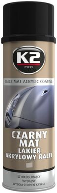 Capa De Acrílico Mate Negro K2 BLACK MATT ACRYLIC COATING 500 ML