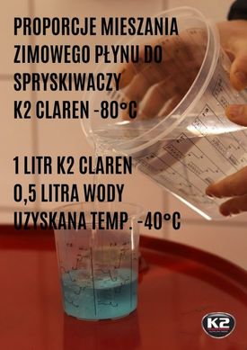 Windshield Washer K2 CLAREN -80°C 1 L