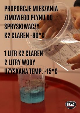Limpiaparabrisas K2 CLAREN -80°C 1 L