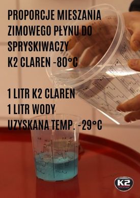 Windshield Washer K2 CLAREN -80°C 1 L