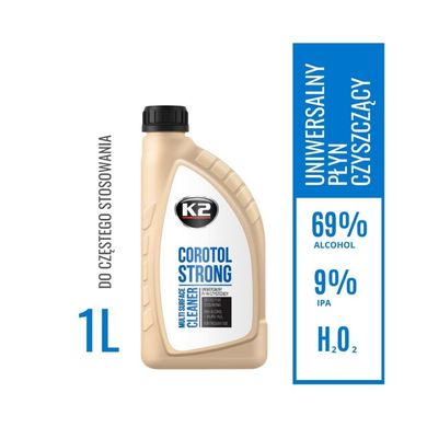 Agente De Limpieza Universal K2 COROTOL STRONG 1L líquido de limpieza alcohólico 69%+8% IPA