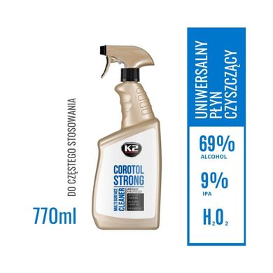 Универсальное Чистящее Средство K2 COROTOL STRONG 770 очищающая жидкость на спирту 69%+8% IPA