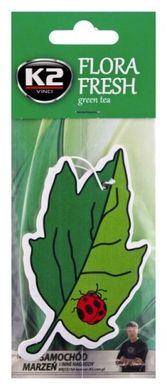 Air Freshener Hanger, Green Tea K2 FLORA FRESH GREEN TEA