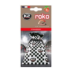 Освежитель воздуха для автомобиля K2 ROKO RACE STRAWBERRY 25 G