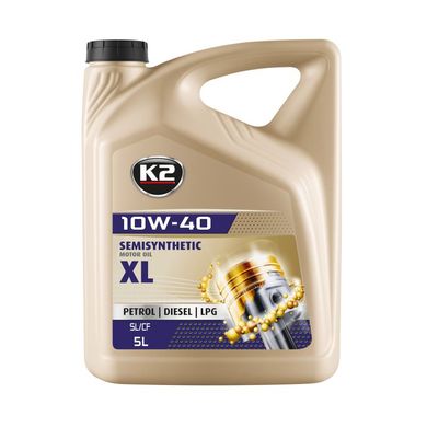Полусинтетическое моторное масло K2 TEXAR 10W-40 XL 5L